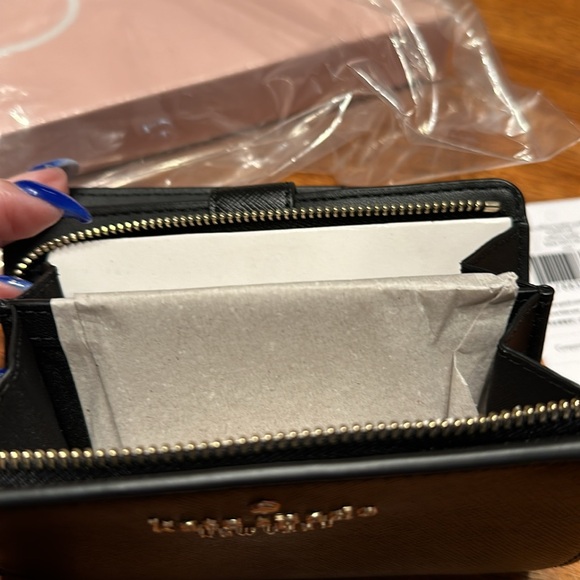 Kate Spade “Staci Saffiano Leather” Medium Black purse and wallet set - Picture 11 of 14